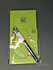 Bloc notes con penna 4 colori 