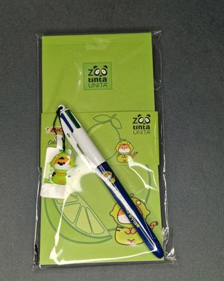 Bloc notes con penna 4 colori 