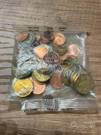 Sacchetto monete in euro italiane del 1998
