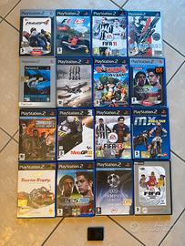 Giochi PlayStation 2/Pc e memory card 8 MB