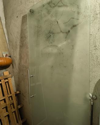 porta scorrevole vetro