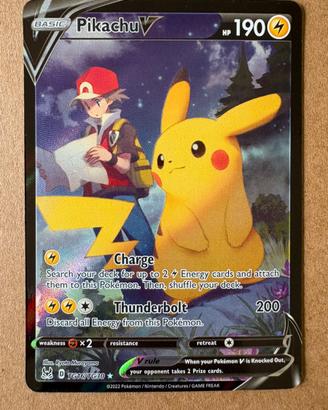 Carta Pokémon Pikachu V TG16/TG30 di Lost Origin