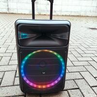 Cassa bluetooth 480 watt con luci LED