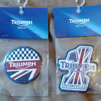 Triumph Motorcycles nuove set di 2 patch originali
