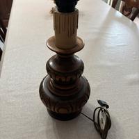 Base lume grande in legno