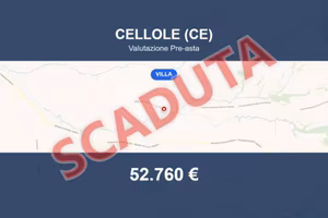 Immobile in asta di 166 m² con box auto a Cellole