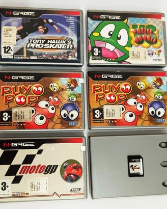 Lotto 6 Giochi Nokia N-Gage boxati