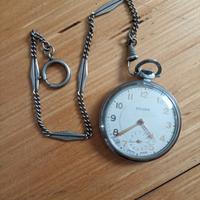 solora orologio da tasca vintage in acciaio 