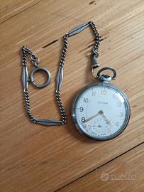 solora orologio da tasca vintage in acciaio 