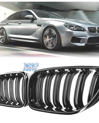GRIGLIE BMW SERIE 6 F06 F12 F13 LOOK M6 NERO LUCID