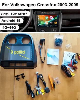 Autoradio Crossfox 2003-2009 Android CarPlay-NUOVO