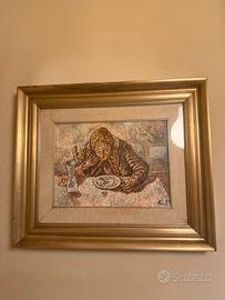 Dipinto originale La cena - Armando Riva
