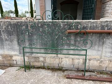 Testiera letto in ferro battuto