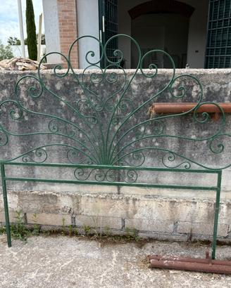 Testiera letto in ferro battuto
