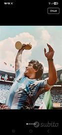 Foto 30x40 cm Maradona autografata COA Icons