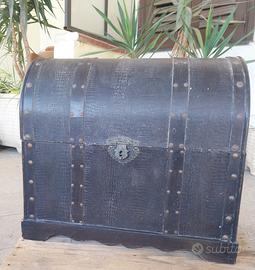 bauletto vintage bombato in legno compensato 