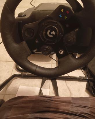 Logitech g923 +pedaliera +cambio ad h+ postazione 