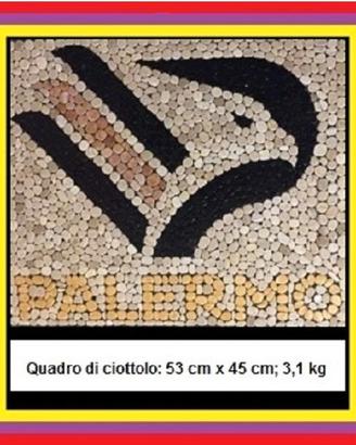 Ciottoli di fiume, quadro PALERMO.