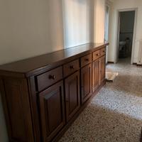 Credenza toscana in massello di noce