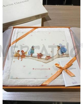 COPERTA LETTINO ANNE GEDDES PILE BIANCO CREMA 100