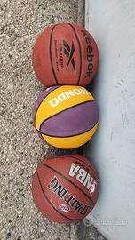 Set 3 palloni da basket -Reebok,Spalding NBA, AND1