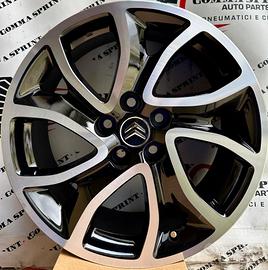 4 CERCHI IN LEGA RAGGIO 18 CITROEN MITSUBISHI