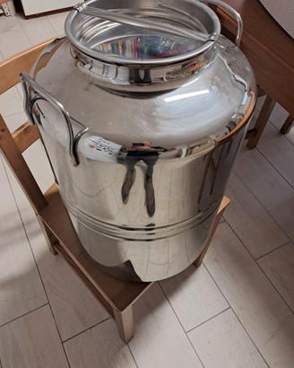 Contenitore in acciaio per olio da 50 litri