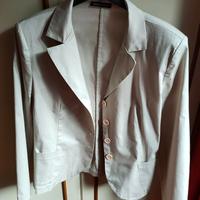 Giacca Donna Cotone Beige Primavera 3xl Veste 48/5