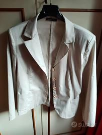 Giacca Donna Cotone Beige Primavera 3xl Veste 48/5