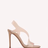 Sandali con tacco,pelle+PVC,rosa,Gianvito Rossi,42