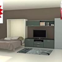 Letto a scomparsa matrimoniale loft 1190 1.190