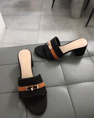 sandalo sabot donna n 41 denim