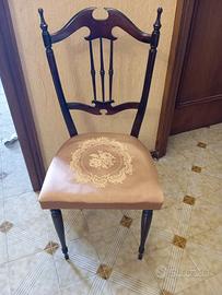 sedie classiche/vintage imbottite. set da 4