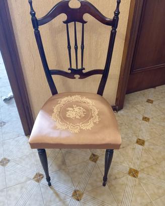 sedie classiche/vintage imbottite. set da 4