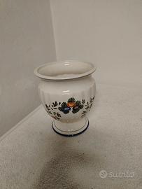 vaso in ceramica dipinto a mano 