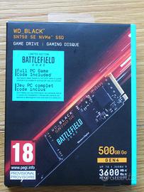 SSD WD BLACK SN750 SE 500GB M.2 - Battlefield 2042