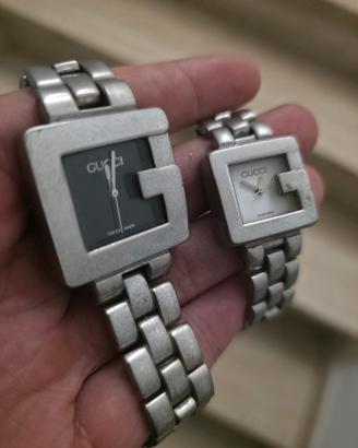 Coppia orologgi GUCCI G-Frame anni 90"