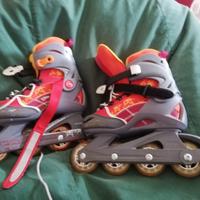 Pattini inline skate sistema evolutivo tg 34/36