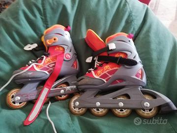 Pattini inline skate sistema evolutivo tg 34/36