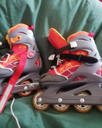 Pattini inline skate sistema evolutivo tg 34/36