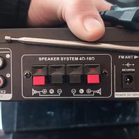 stazione audio BT/aux/radio + casse