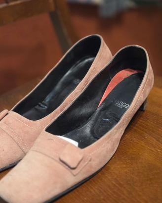 Decoltè scamosciate basso Vintage Donna