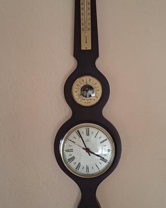 Orologio da parete vintage con stazione meteo