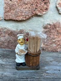 Porta stuzzicadenti con cuoco