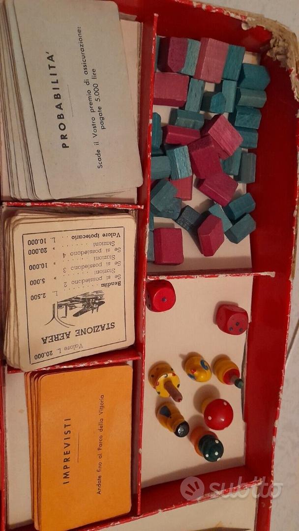 Gioco monopoli vintage anni 60 scatola rossa - Collezionismo In vendita a  Cuneo