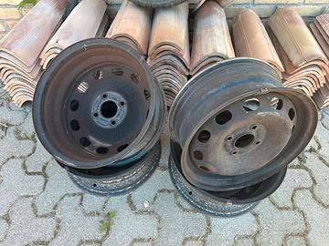 4 cerchi in ferro originali ford fiesta