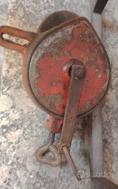 antica mola da banco di lavoro