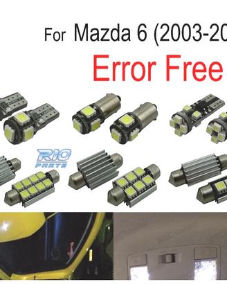 KIT 15 LAMPADE LED INTERNE MAZDA 6 03-08