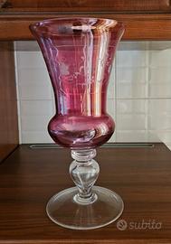 Vaso vetro rosa