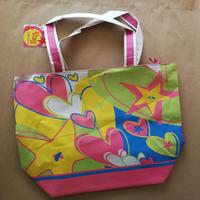 Borsa spiaggia mare in plastica con pochette 